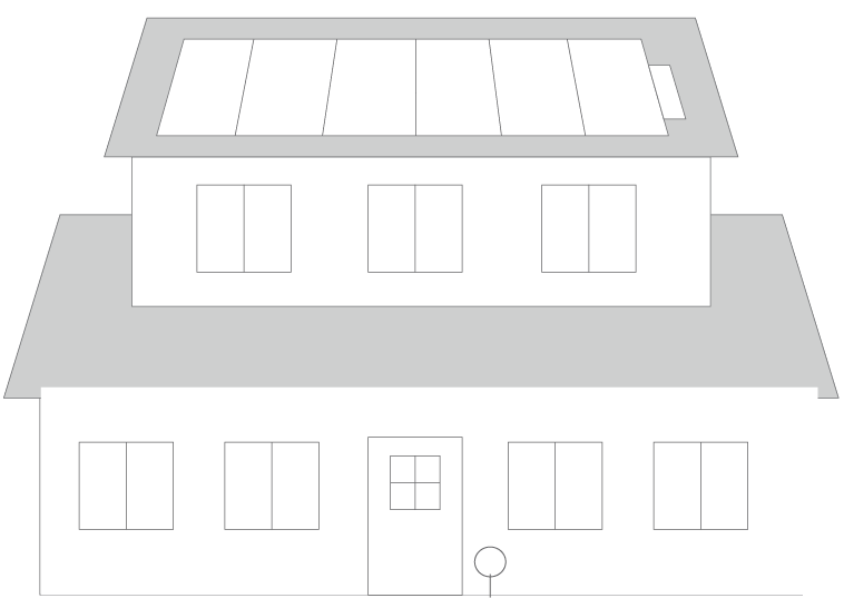 Solar power on a home — generation, storage, and net metering