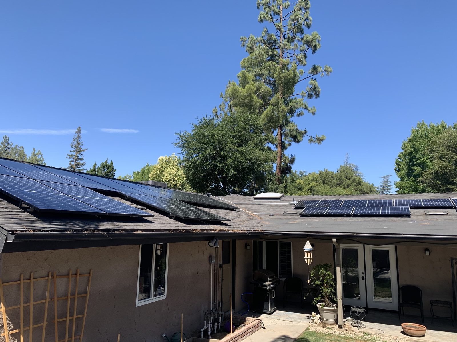 A recently completed Net Metering Systems solar install in California